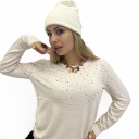 maglioncino con brillantini sul davanti crystal